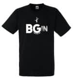 MAGLIETTA BGin  NERA CON INSERTI ARGENTO