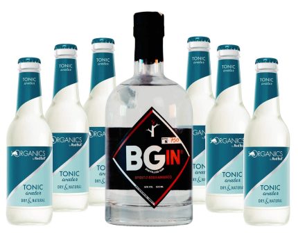 KIT MOLA MIA | Bottiglia BGin 42° Red + 6 bottiglie Organics Tonic Water